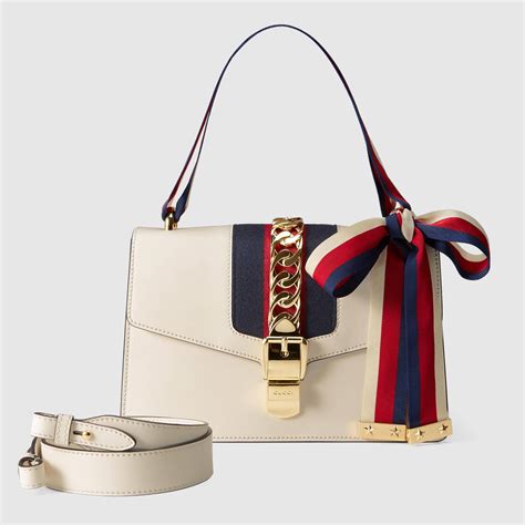 gucci white small purse|vintage Gucci white shoulder bag.